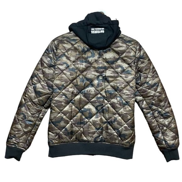Vintage Guess bomber men’s jacket quilted size Small - Picture 3 of 9